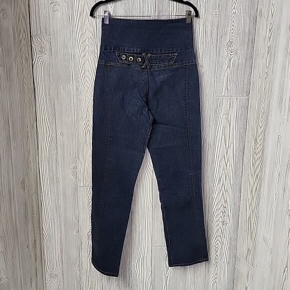 Younique High Waist Sailor Jeans Retro Look Juniors Size 9 - Picture 4 of 12